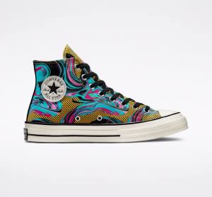 Zapatillas Altas Converse Chuck 70 '90s Marbled Tenis Turquesa | CV-238GTB