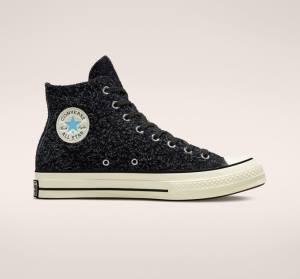 Zapatillas Altas Converse Chuck 70 Gamuza Seasonal Color Tenis Negras | CV-785MCL