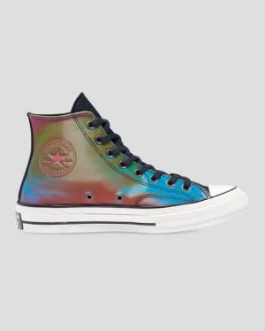 Zapatillas Altas Converse Chuck 70 Iridescent Tenis Negras | CV-129QDK