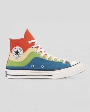 Zapatillas Altas Converse Chuck 70 National Parks Tenis Naranjas Verde Azules | CV-850LMQ