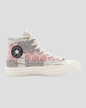 Zapatillas Altas Converse Chuck 70 Patchwork Tenis Rosas Gris | CV-974XIG