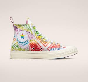 Zapatillas Altas Converse Chuck 70 Pride Tenis Blancas Rojas | CV-619KSA