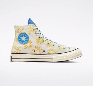 Zapatillas Altas Converse Chuck 70 Sunny Floral Tenis Azules | CV-026RJH