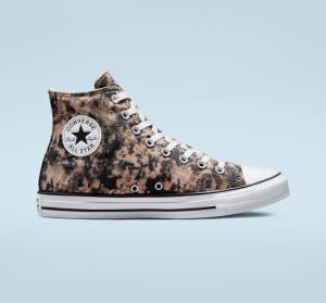 Zapatillas Altas Converse Chuck Taylor All Star Dip Dye Tenis Negras Blancas | CV-047UGV