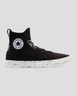 Zapatillas Altas Converse Chuck Taylor All Star Crater Renew Knit Tenis Negras | CV-257TBK