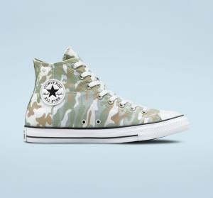 Zapatillas Altas Converse Chuck Taylor All Star Split Panel Camo Tenis Marrones | CV-842MHA