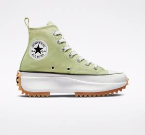 Zapatillas Altas Converse Run Star Hike Plataforma Seasonal Color Tenis Verde Oliva Negras Blancas | CV-487WOE