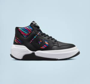 Zapatillas Altas Converse Weapon CX Mid Tenis Negras Rosas Azul Real | CV-684SAX