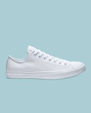 Zapatillas Bajas Converse Chuck Taylor All Star Cuero Tenis Blancas | CV-359GMA