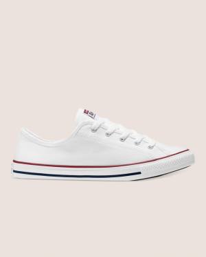 Zapatillas Bajas Converse Chuck Taylor All Star Dainty Basic Lona Tenis Blancas | CV-418QLU