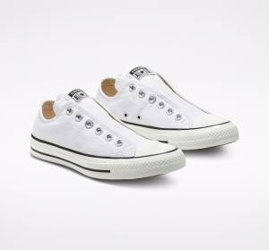 Zapatillas Bajas Converse Chuck Taylor All Star Slip Tenis Blancas Negras Blancas | CV-523GPY