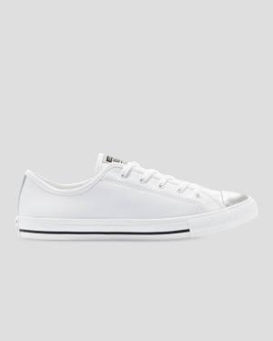 Zapatillas Bajas Converse Chuck Taylor All Star Dainty Mono Metallic Tenis Blancas | CV-578TJW