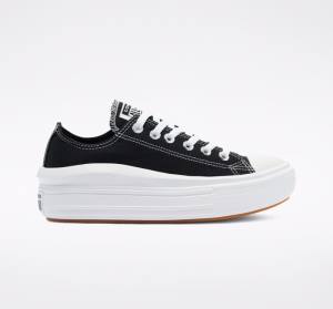 Zapatillas Bajas Converse Chuck Taylor All Star Move Plataforma Tenis Negras Blancas | CV-610LWU