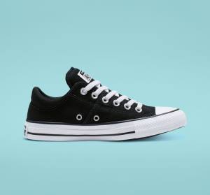 Zapatillas Bajas Converse Chuck Taylor All Star Madison Tenis Negras Blancas | CV-698JQR