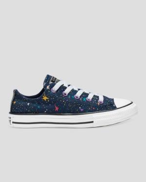 Zapatillas Bajas Converse Chuck Taylor All Star Star Print Tenis Azules Rosas | CV-719XTN