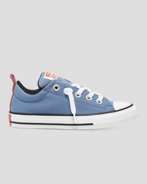 Zapatillas Bajas Converse Chuck Taylor All Star Calle Slip Tenis Azules | CV-726UQY