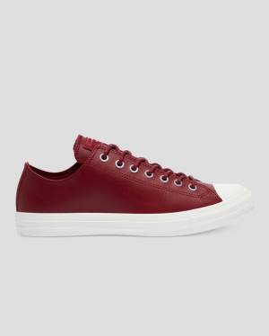 Zapatillas Bajas Converse Chuck Taylor All Star Seasonal Cuero Tenis Burdeos | CV-987YXS