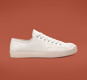 Zapatillas Bajas Converse Jack Purcell Cuero Tenis Blancas Blancas Blancas | CV-813NUD