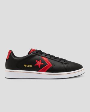 Zapatillas Bajas Converse Pro Cuero Bleeding Colours Tenis Negras | CV-568PUF