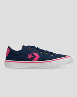 Zapatillas Bajas Converse Star Replay Tenis Azules Rosas | CV-643XPS