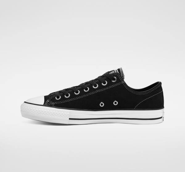 Tenis Para Montar Tabla Converse CONS Chuck Taylor All Star Pro Gamuza Tenis Negras Blancas | CV-630CFL