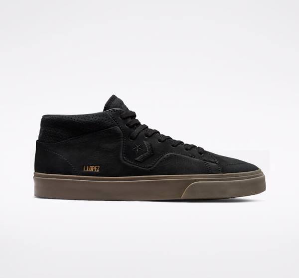 Tenis Para Montar Tabla Converse CONS Louie Lopez Pro Nubuck Cuero Tenis Negras Marrones Claro | CV-312PKU