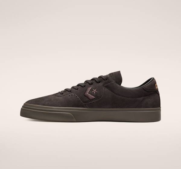 Tenis Para Montar Tabla Converse CONS Louie Lopez Pro Nubuck Cuero Tenis Cafe Negras Marrones | CV-701MWX