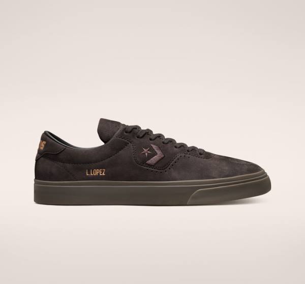 Tenis Para Montar Tabla Converse CONS Louie Lopez Pro Nubuck Cuero Tenis Cafe Negras Marrones | CV-701MWX