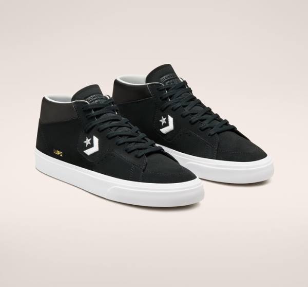 Tenis Para Montar Tabla Converse CONS Louie Lopez Pro Mid Tenis Negras Blancas | CV-780UXR