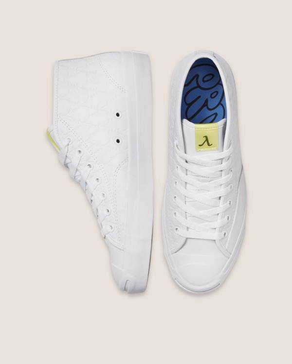 Zapatillas Altas Converse Alexis Sablone Pride Jack Purcell Pro Tenis Blancas | CV-746IYL