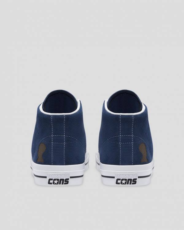 Zapatillas Altas Converse CONS One Star Pro Ben Raemers Foundation Tenis Azules | CV-402YAQ