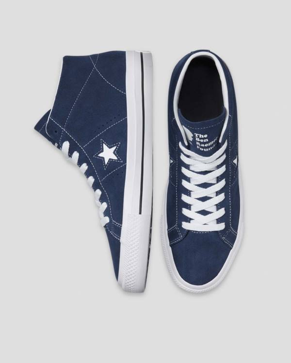 Zapatillas Altas Converse CONS One Star Pro Ben Raemers Foundation Tenis Azules | CV-402YAQ