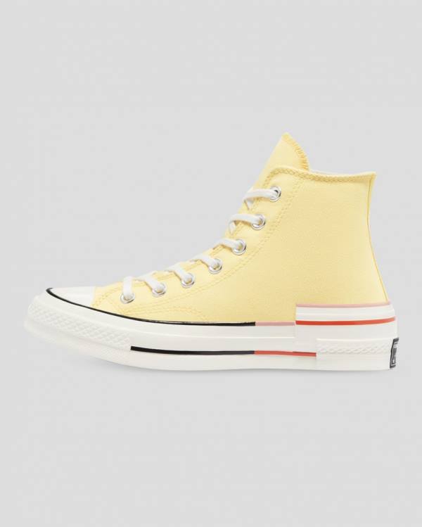 Zapatillas Altas Converse Chuck 70 Colour Block Tenis Amarillo | CV-203QMZ