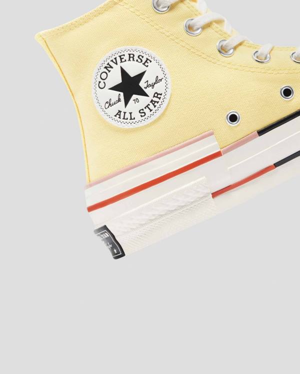 Zapatillas Altas Converse Chuck 70 Colour Block Tenis Amarillo | CV-203QMZ