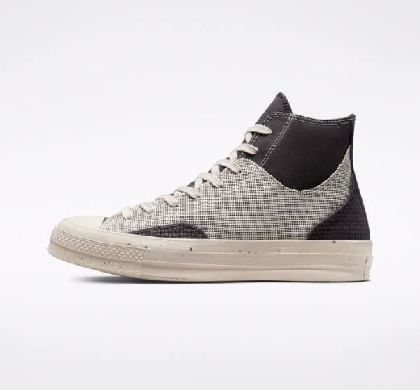 Zapatillas Altas Converse Chuck 70 Crafted Lona Tenis Marrones | CV-019ITG