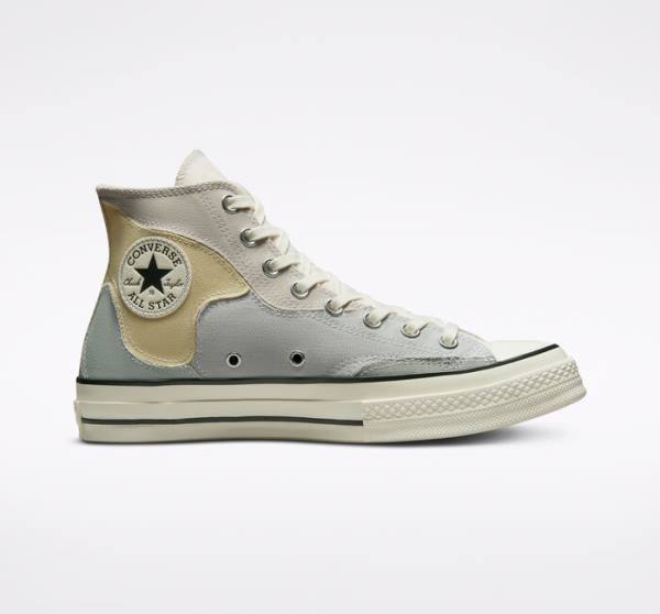 Zapatillas Altas Converse Chuck 70 Crafted Patchwork Tenis Marrones Limón | CV-419LCB