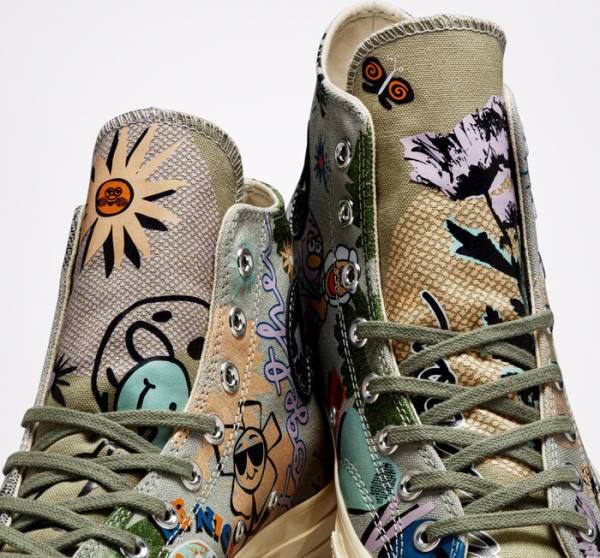 Zapatillas Altas Converse Chuck 70 Floral Tenis Multicolor | CV-839FPT