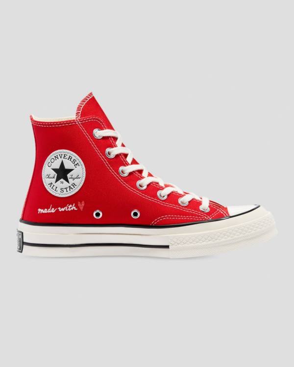 Zapatillas Altas Converse Chuck 70 Love Thread Tenis Rojas | CV-934NOJ