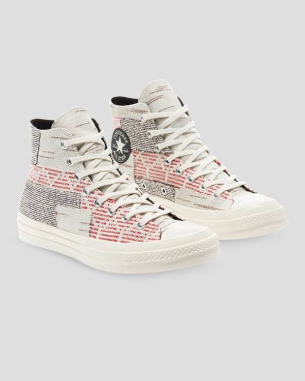 Zapatillas Altas Converse Chuck 70 Patchwork Tenis Rosas Gris | CV-742RWF