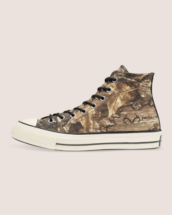 Zapatillas Altas Converse Chuck 70 Realtree Edge Camo Print Utility Tenis Marrones | CV-387DXO