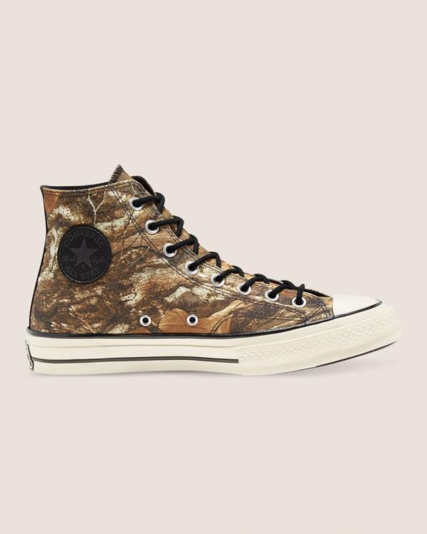 Zapatillas Altas Converse Chuck 70 Realtree Edge Camo Print Utility Tenis Marrones | CV-401JYX