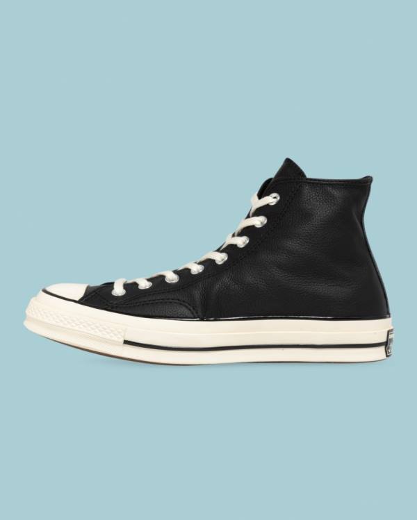 Zapatillas Altas Converse Chuck 70 Seasonal Cuero Tenis Negras | CV-243MJP