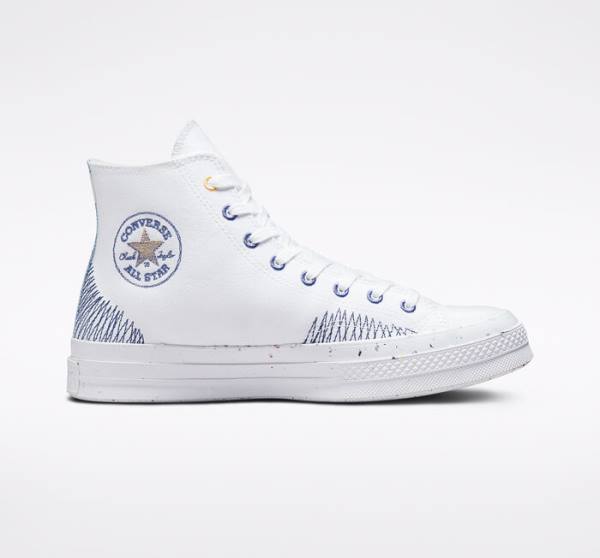 Zapatillas Altas Converse Chuck 70 Stitched Tenis Indigo | CV-345VFM