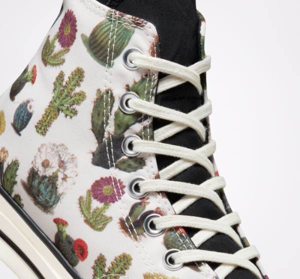 Zapatillas Altas Converse Chuck 70 Succulents Tenis Negras | CV-123ASG