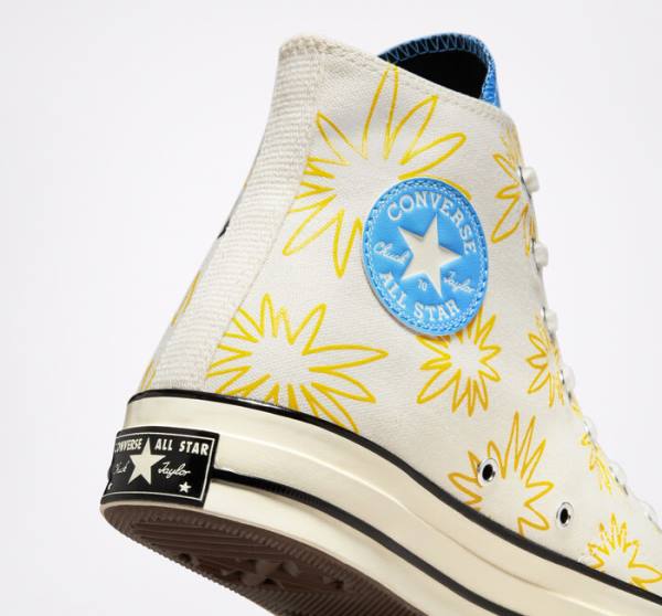 Zapatillas Altas Converse Chuck 70 Sunny Floral Tenis Azules | CV-591RKZ