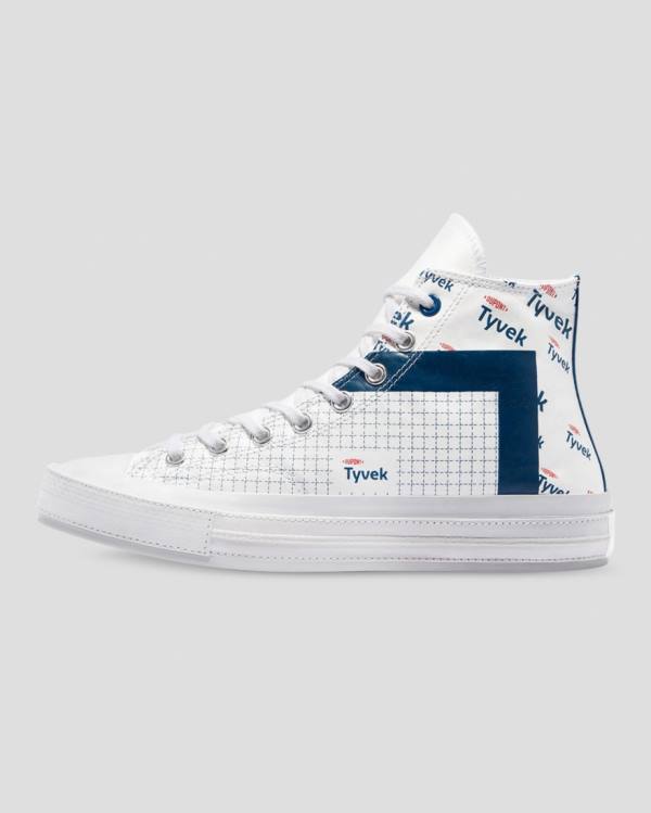 Zapatillas Altas Converse Chuck 70 Tyvek Tenis Blancas | CV-682ROG