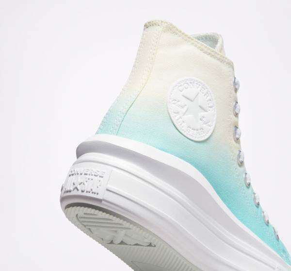 Zapatillas Altas Converse Chuck Taylor All Star Move Plataforma Ombre Tenis Blancas | CV-024BYK