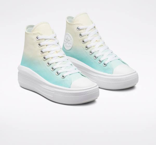 Zapatillas Altas Converse Chuck Taylor All Star Move Plataforma Ombre Tenis Blancas | CV-024BYK