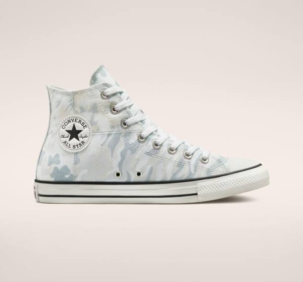 Zapatillas Altas Converse Chuck Taylor All Star Split Panel Camo Tenis Blancas Gris | CV-134JUN