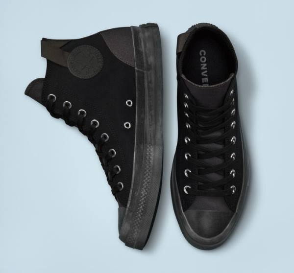 Zapatillas Altas Converse Chuck Taylor All Star CX Stretch Lona Tenis Negras | CV-146LXP